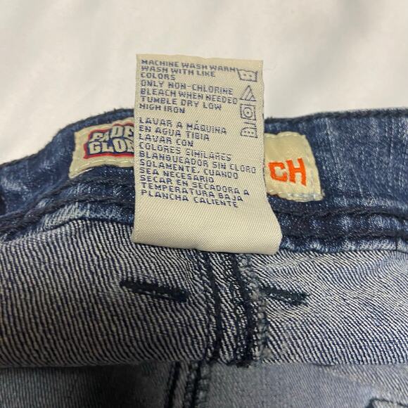 Faded Glory Jeans Stretch Med Stone Dark Blue Bling Pocket Plus Size 22W - Picture 11 of 12